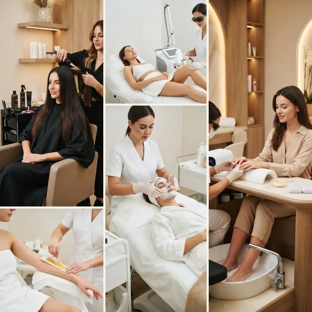 Interior of Well and Sach Luxury Family Salon in Narayangaon